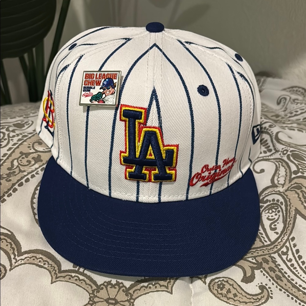 New Era White and Blue LA Dodgers Hat